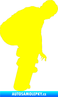 Samolepka Skateboard 003 pravá žlutá citron