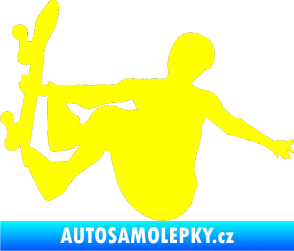 Samolepka Skateboard 008 levá žlutá citron