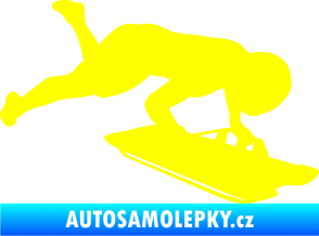 Samolepka Skeleton 002 pravá žlutá citron