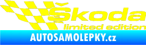 Samolepka Škoda limited edition levá žlutá citron