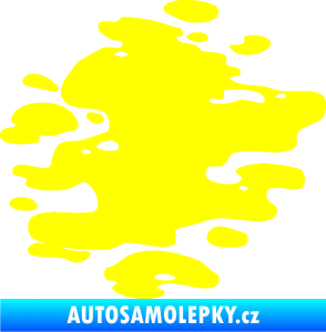 Samolepka Skvrna 001 pravá kaňka žlutá citron