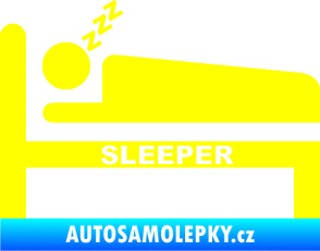 Samolepka Sleeper žlutá citron