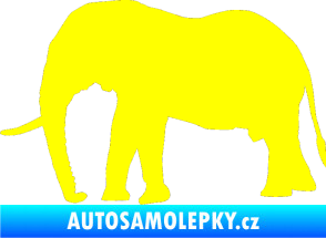 Samolepka Slon 001 levá žlutá citron