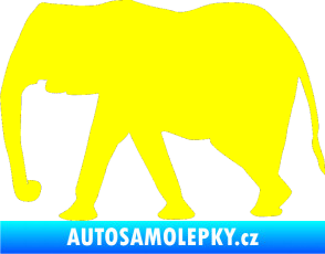 Samolepka Slon 006 levá žlutá citron
