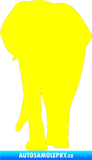 Samolepka Slon 008 levá žlutá citron