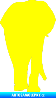 Samolepka Slon 008 pravá žlutá citron