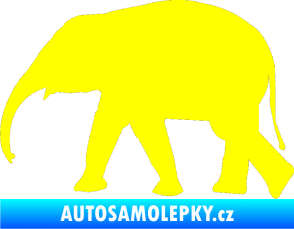 Samolepka Slon 017 levá žlutá citron