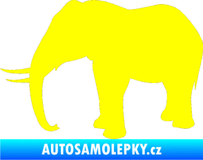Samolepka Slon 019 levá žlutá citron