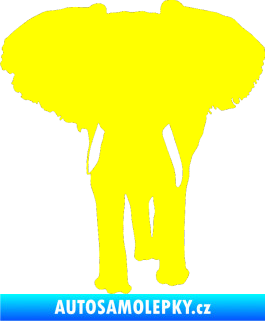 Samolepka Slon 023 levá žlutá citron