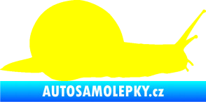 Samolepka Šnek 001 pravá žlutá citron