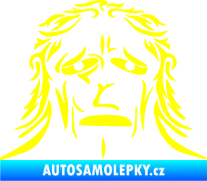 Samolepka Sněžný muž žlutá citron