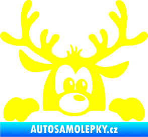 Samolepka Sob 002 pravá vykukuje žlutá citron