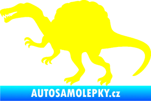 Samolepka Spinosaurus 001 levá žlutá citron