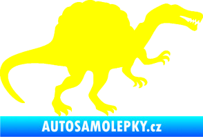 Samolepka Spinosaurus 001 pravá žlutá citron