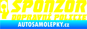 Samolepka Sponzor dopravní policie 004 žlutá citron