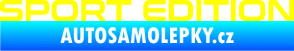 Samolepka Sport edition 006 nápis žlutá citron