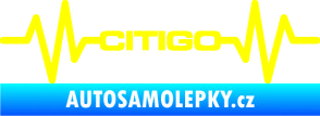 Samolepka Srdeční tep 033 Citigo žlutá citron