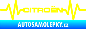 Samolepka Srdeční tep 057 Citroen žlutá citron