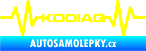 Samolepka Srdeční tep 071 Kodiaq žlutá citron