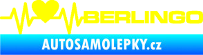 Samolepka Srdeční tep 092 pravá Berlingo Citroen žlutá citron