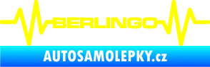 Samolepka Srdeční tep 093 Berlingo Citroen žlutá citron