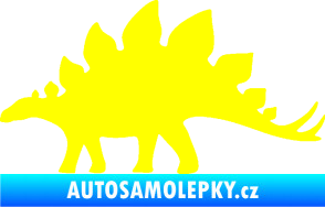 Samolepka Stegosaurus 001 levá žlutá citron