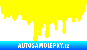 Samolepka Stékájící skvrna 001 pravá krevní cákanec žlutá citron