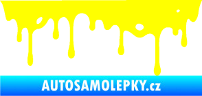 Samolepka Stékající skvrna 004 pravá žlutá citron