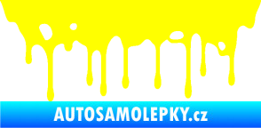 Samolepka Stékající skvrna 005 pravá žlutá citron