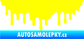 Samolepka Stékající skvrna 007 levá žlutá citron