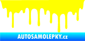 Samolepka Stékající skvrna 008 levá žlutá citron
