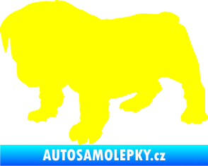 Samolepka Štěňátko 004 levá francouzský buldoček žlutá citron