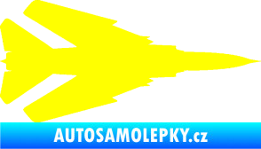 Samolepka Stíhací letoun 007 pravá MIG žlutá citron