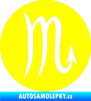 Samolepka Štír 001 - horoskop žlutá citron