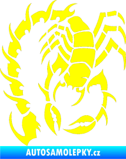 Samolepka Štír 006 levá žlutá citron