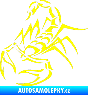 Samolepka Štír 017 levá žlutá citron