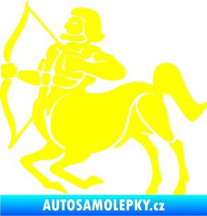 Samolepka Střelec 004 levá žlutá citron