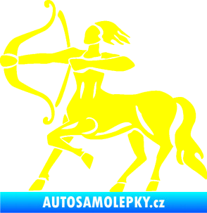 Samolepka Střelec 005 levá žlutá citron