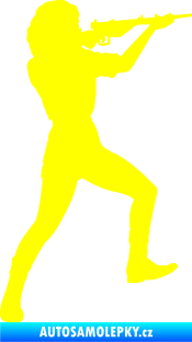Samolepka Střelkyně 001 pravá žlutá citron