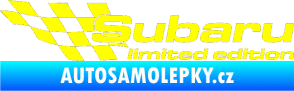 Samolepka Subaru limited edition levá žlutá citron