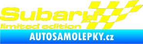 Samolepka Subaru limited edition pravá žlutá citron