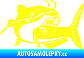 Samolepka Sumec 001 pravá žlutá citron