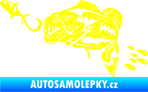 Samolepka Sumec 006 levá s návnadou žlutá citron