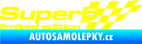 Samolepka Superb limited edition pravá žlutá citron