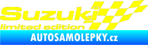 Samolepka Suzuki limited edition pravá žlutá citron