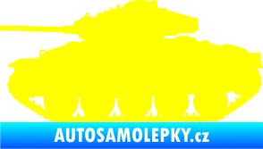 Samolepka Tank 001 levá WW2 žlutá citron