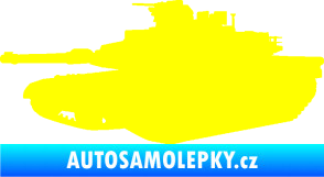 Samolepka Tank 002 levá M1 Abrams žlutá citron