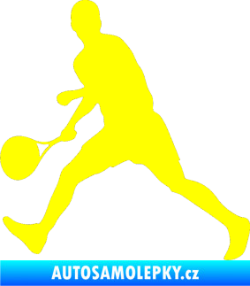 Samolepka Tenista 002 levá žlutá citron