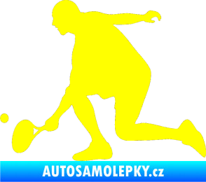 Samolepka Tenista 003 levá žlutá citron