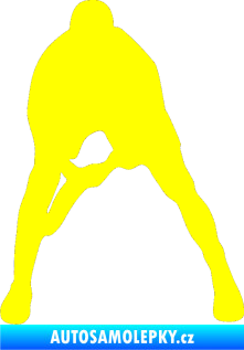 Samolepka Tenista 004 levá žlutá citron